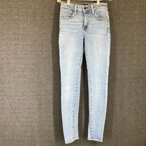 Just Black Womens Light Wash Mid-Rise Skinny Jeans Size 25 x 27